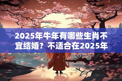 2025年牛年有哪些生肖不宜结婚？不适合在2025年结婚的生肖
