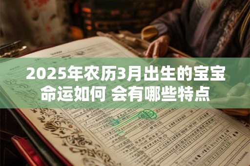 2025年农历3月出生的宝宝命运如何 会有哪些特点 2025年农历3月出生的宝宝命运如何 会有哪些特点