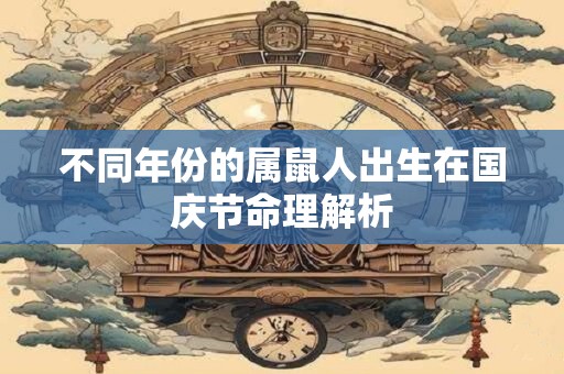 不同年份的属鼠人出生在国庆节命理解析 不同年份的属鼠人出生在国庆节命理解析