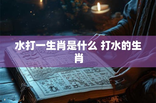 水打一生肖是什么 打水的生肖