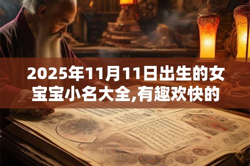 2025年11月11日出生的女宝宝小名大全,有趣欢快的乳名