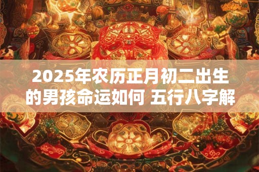 2025年农历正月初二出生的男孩命运如何 五行八字解析