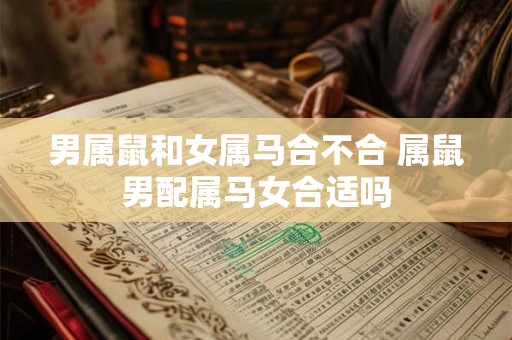 男属鼠和女属马合不合 属鼠男配属马女合适吗
