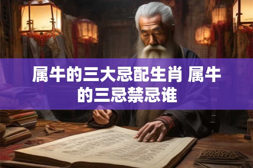 属牛的三大忌配生肖 属牛的三忌禁忌谁