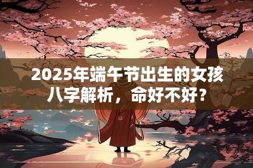 2025年端午节出生的女孩八字解析，命好不好？
