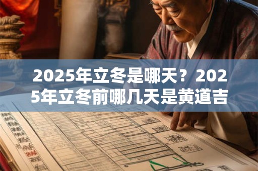2026年立冬是哪天？2026年立冬前哪几天是黄道吉日？