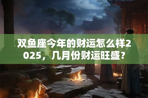双鱼座今年的财运怎么样2025，几月份财运旺盛？