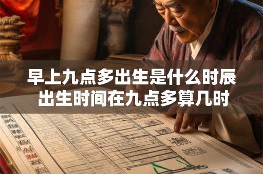 早上九点多出生是什么时辰 出生时间在九点多算几时
