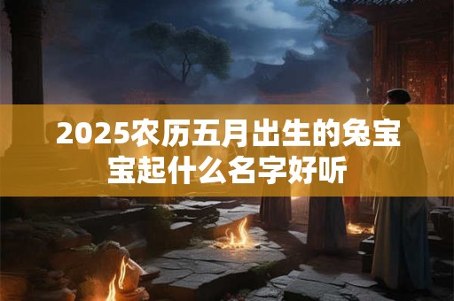 2025农历五月出生的兔宝宝起什么名字好听
