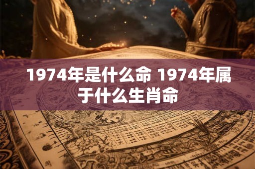 1974年是什么命 1974年属于什么生肖命