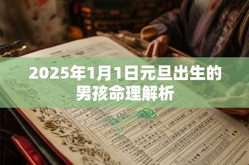 2025年1月1日元旦出生的男孩命理解析