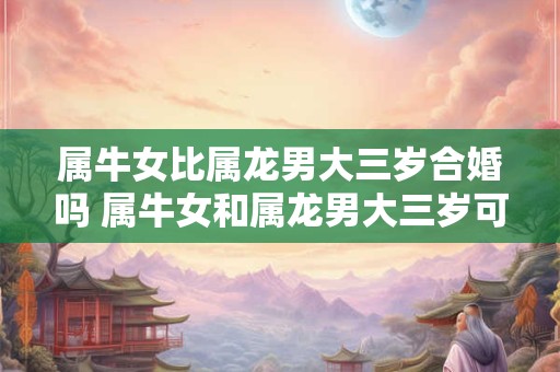 属牛女比属龙男大三岁合婚吗 属牛女和属龙男大三岁可以结婚吗