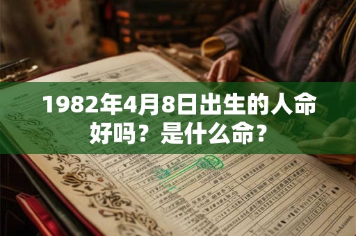1982年4月8日出生的人命好吗？是什么命？