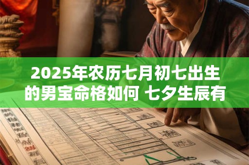 2025年农历七月初七出生的男宝命格如何 七夕生辰有何特殊运势