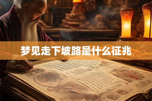梦见走下坡路是什么征兆
