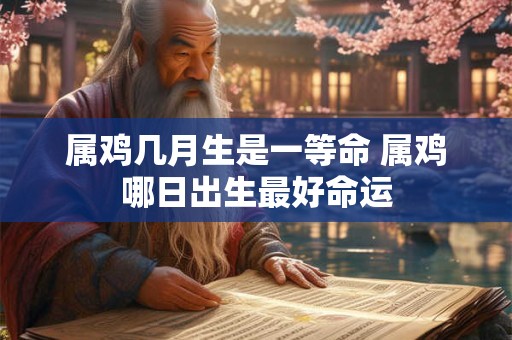 属鸡几月生是一等命 属鸡哪日出生最好命运