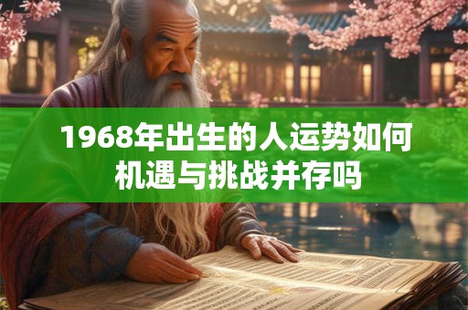 1968年出生的人运势如何 机遇与挑战并存吗