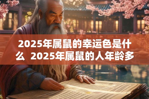 2025年属鼠的幸运色是什么  2025年属鼠的人年龄多大