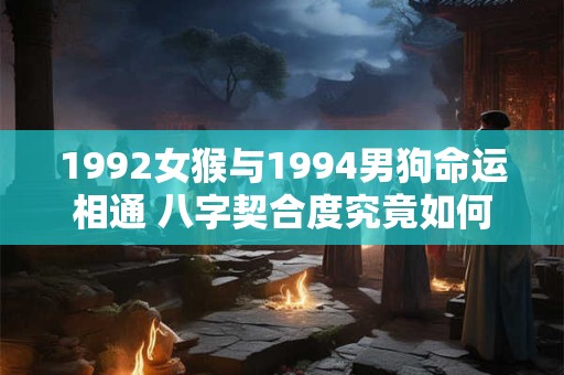1992女猴与1994男狗命运相通 八字契合度究竟如何