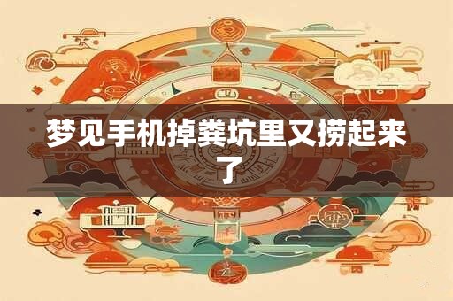 梦见手机掉粪坑里又捞起来了