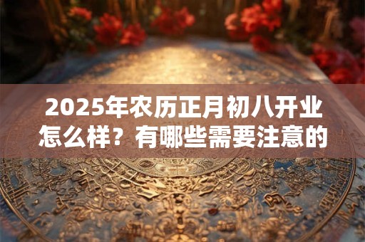 2026年农历正月初八开业怎么样?有哪些需要注意的吗? 2026年农历正月初八开业怎么样?有哪些需要注意的吗?