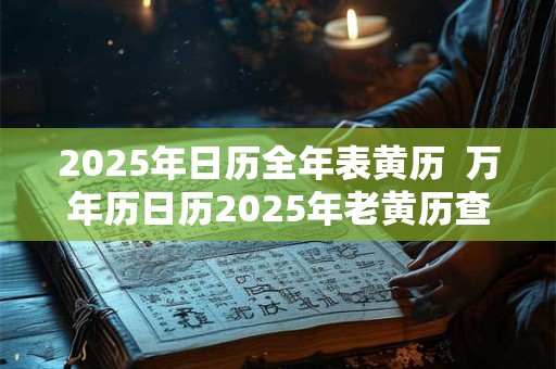 2025年日历全年表黄历  万年历日历2025年老黄历查询