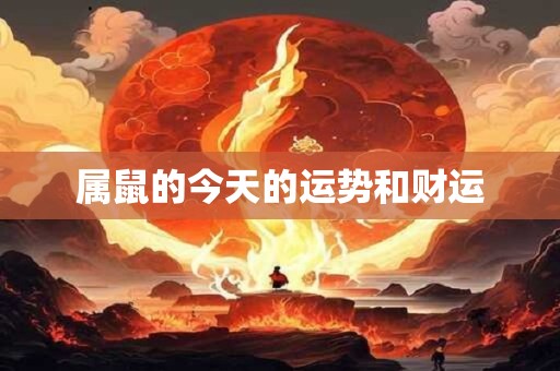 属鼠的今天的运势和财运