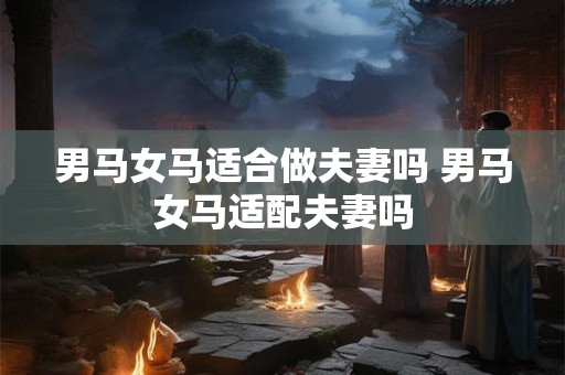 男马女马适合做夫妻吗 男马女马适配夫妻吗