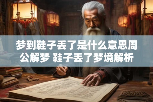 梦到鞋子丢了是什么意思周公解梦 鞋子丢了梦境解析
