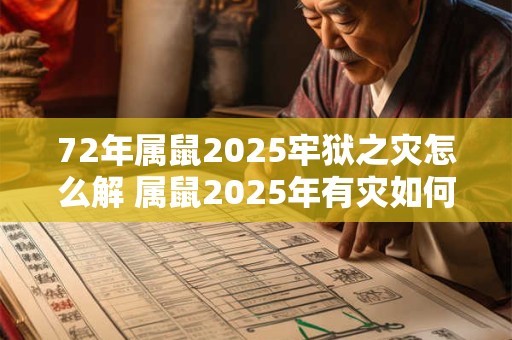 72年属鼠2025牢狱之灾怎么解 属鼠2025年有灾如何破解