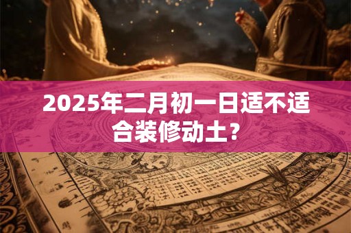 2025年二月初一日适不适合装修动土？