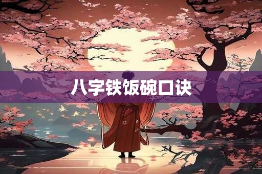 八字铁饭碗口诀 八字铁饭碗口诀