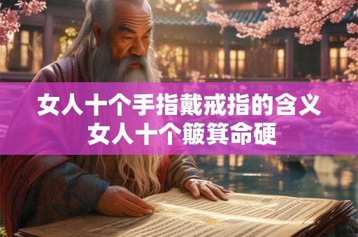 女人十个手指戴戒指的含义 女人十个簸箕命硬
