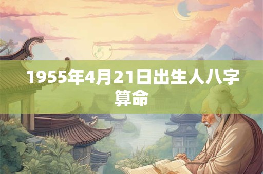 1955年4月21日出生人八字算命