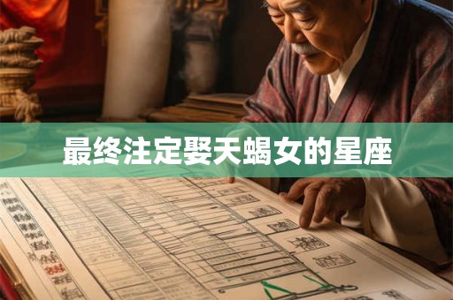 最终注定娶天蝎女的星座