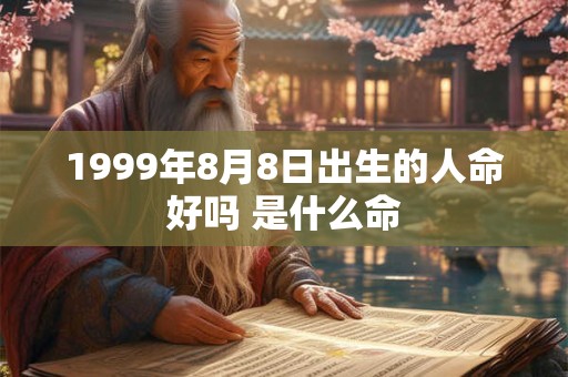 1999年8月8日出生的人命好吗 是什么命