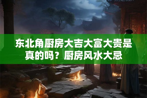 东北角厨房大吉大富大贵是真的吗？厨房风水大忌
