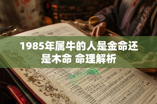 1985年属牛的人是金命还是木命 命理解析