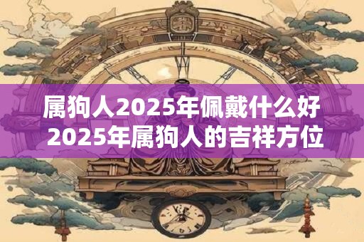 属狗人2025年佩戴什么好 2025年属狗人的吉祥方位