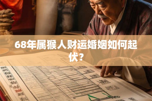 68年属猴人财运婚姻如何起伏? 68年属猴人财运婚姻如何起伏?