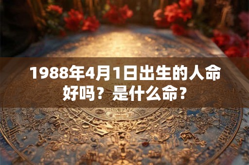 1988年4月1日出生的人命好吗？是什么命？