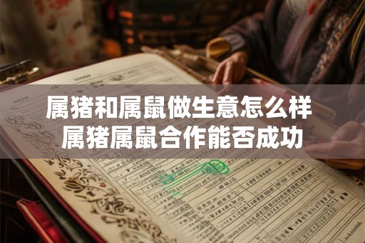属猪和属鼠做生意怎么样 属猪属鼠合作能否成功