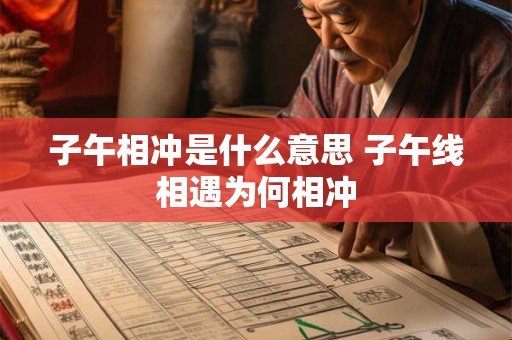 子午相冲是什么意思 子午线相遇为何相冲 子午相冲是什么意思 子午线相遇为何相冲