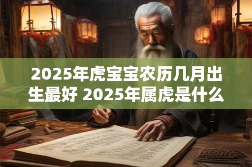 2025年虎宝宝农历几月出生最好 2025年属虎是什么命
