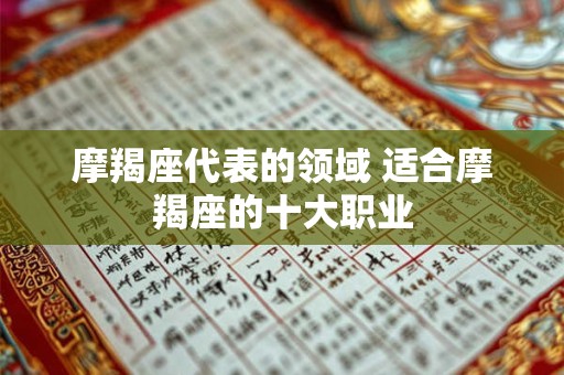 摩羯座代表的领域 适合摩羯座的十大职业
