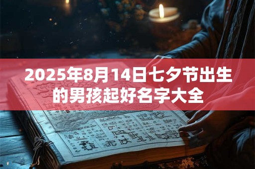 2025年8月14日七夕节出生的男孩起好名字大全