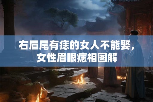 右眉尾有痣的女人不能娶，女性眉眼痣相图解