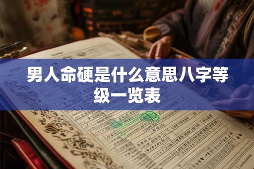 男人命硬是什么意思八字等级一览表 男人命硬是什么意思八字等级一览表