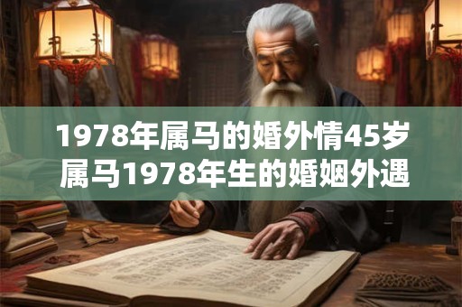 1978年属马的婚外情45岁 属马1978年生的婚姻外遇者现年何岁