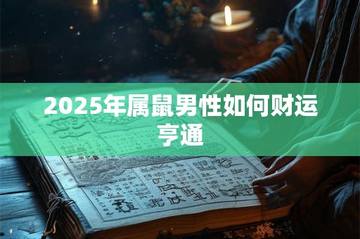 2025年属鼠男性如何财运亨通